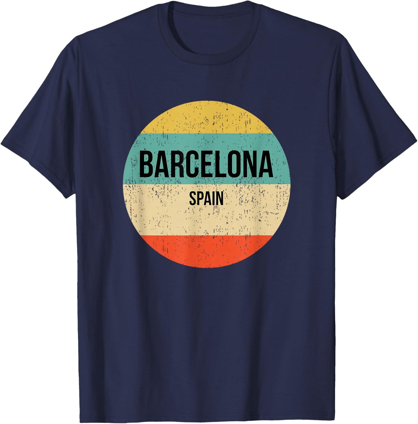 Barcelona Spain T-Shirt - T-Shirt | Navy