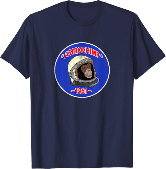 Astrochimp Ham 1961 Vintage Look T-Shirt - T-Shirt | Navy