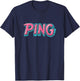 Vibrant Ping Speech Costume for Gamer and Internet Lovers T-Shirt - T-Shirt | Navy