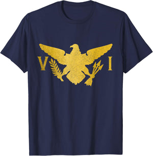 US Virgin Islands USVI Flag Pride Souvenir T-Shirt - T-Shirt | Navy