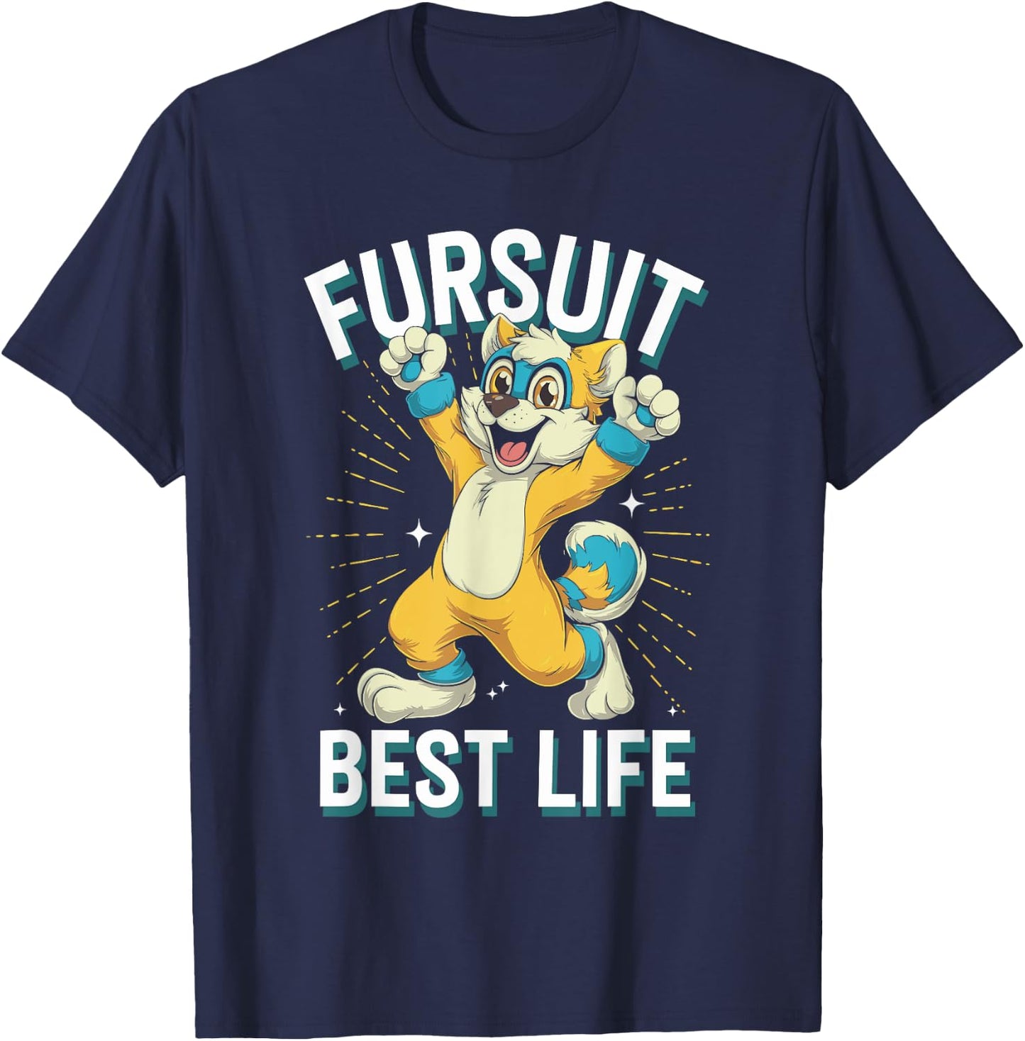 Furry Fandom Fursuit Maker Cosplay Fun Furry Convention T-Shirt - T-Shirt | Navy