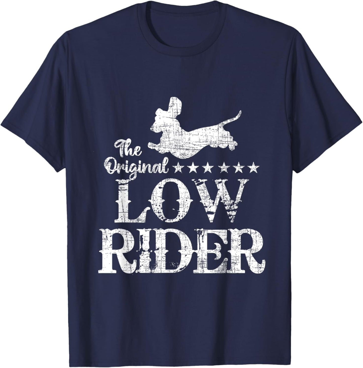 The Original Low Rider - Dachshund Dog Lover Pet Owner Men Women Kids T-Shirt - T-Shirt | Navy