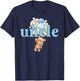 Uncle Teddy Bear 1st Birthday Boy Family Matching T-Shirt - T-Shirt | Navy