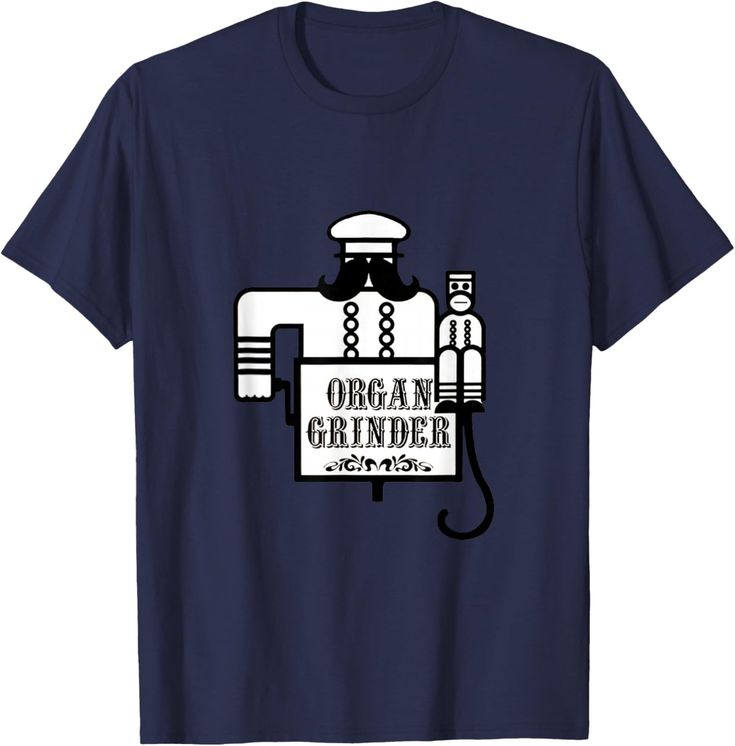Organ Grinder Pizza - Portland Oregon Restaurant Experience T-Shirt - T-Shirt | Navy