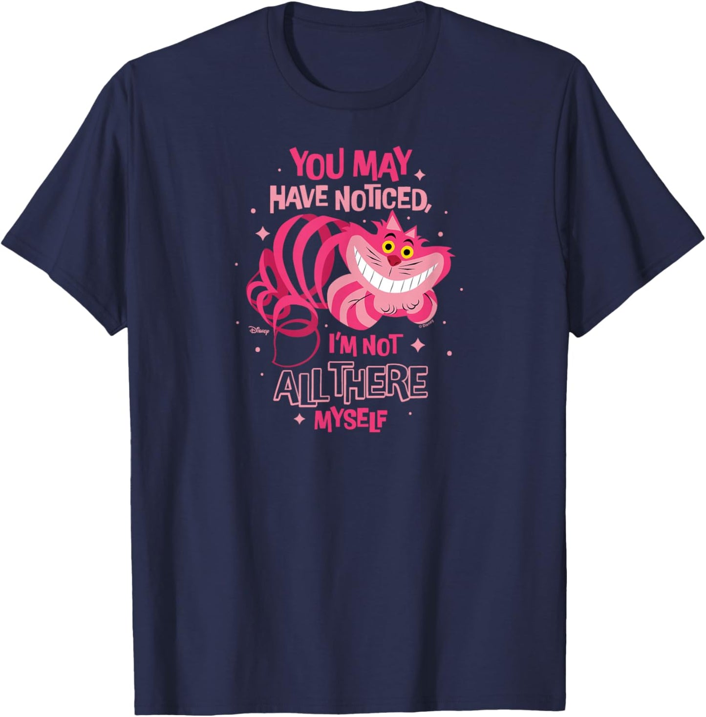 Alice in Wonderland - Cheshire Cat Not All There Myself T-Shirt - T-Shirt | Navy