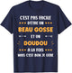 First Name Super Doudou Humour Beau gosse Doudou , Black, S T-Shirt - T-Shirt | Navy