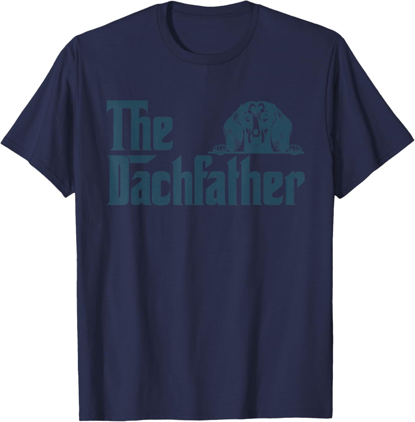 The Dachshund Father Wiener Dog Gifts Funny Dogfather T-Shirt - T-Shirt | Navy