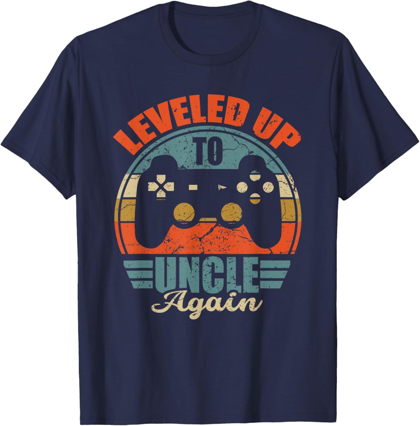 Pregnancy Announcement Uncle Again, Promoted To Uncle Men T-Shirt - T-Shirt | Navy