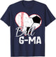 Proud Ball G-Ma Biggest Fan Soccer Baseball Family Player T-Shirt - T-Shirt | Navy