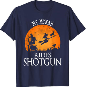 Mcnab Rides Shotgun Dog Lover Party Women T-Shirt - T-Shirt | Navy
