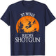 Mcnab Rides Shotgun Dog Lover Party Women T-Shirt - T-Shirt | Navy