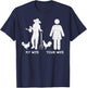 My Wife Your Wife Chicken Funny Farming Farmer Husband Gift T-Shirt - T-Shirt | Navy