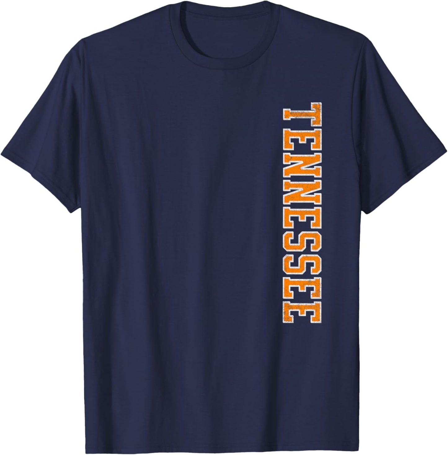 Retro Tennessee TN Orange Vintage Design Classic T-Shirt - T-Shirt | Navy