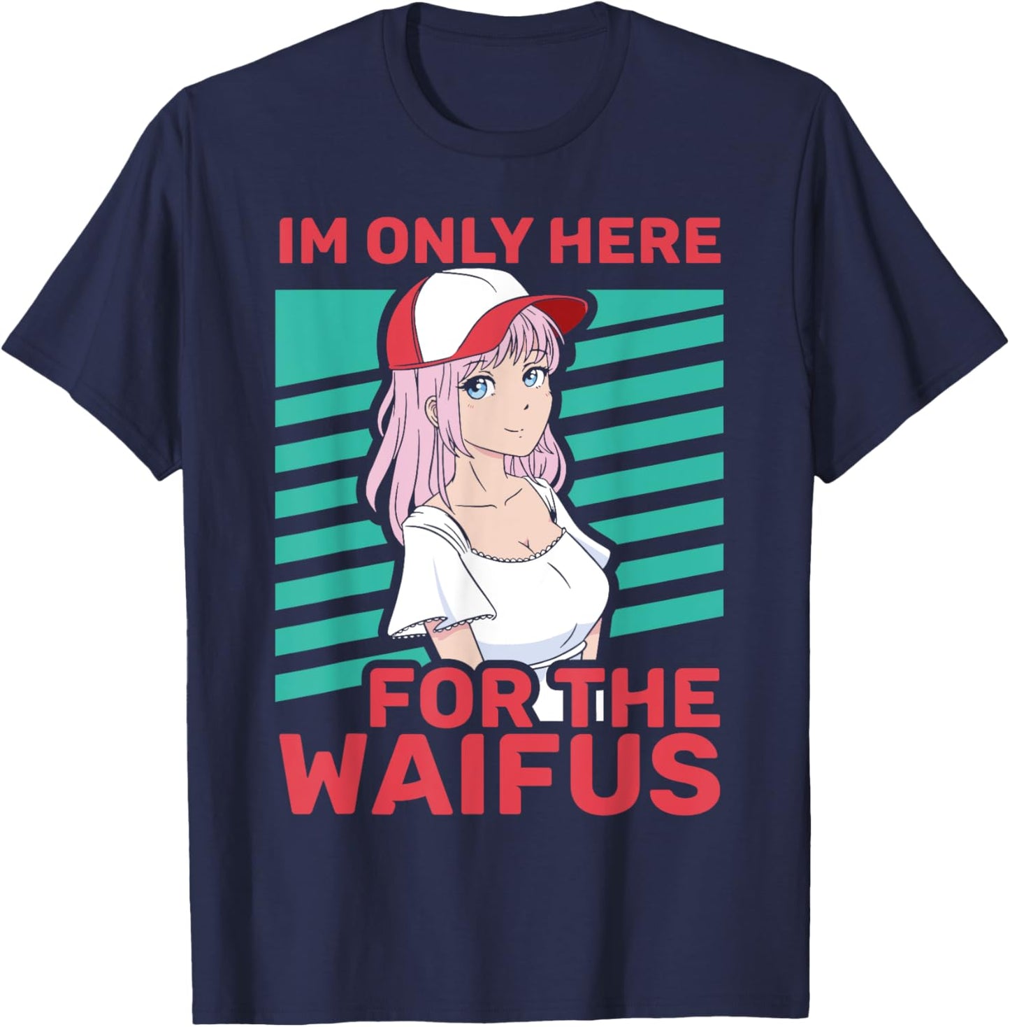 Anime Fan Waifu Lover Manga T-Shirt - T-Shirt | Navy