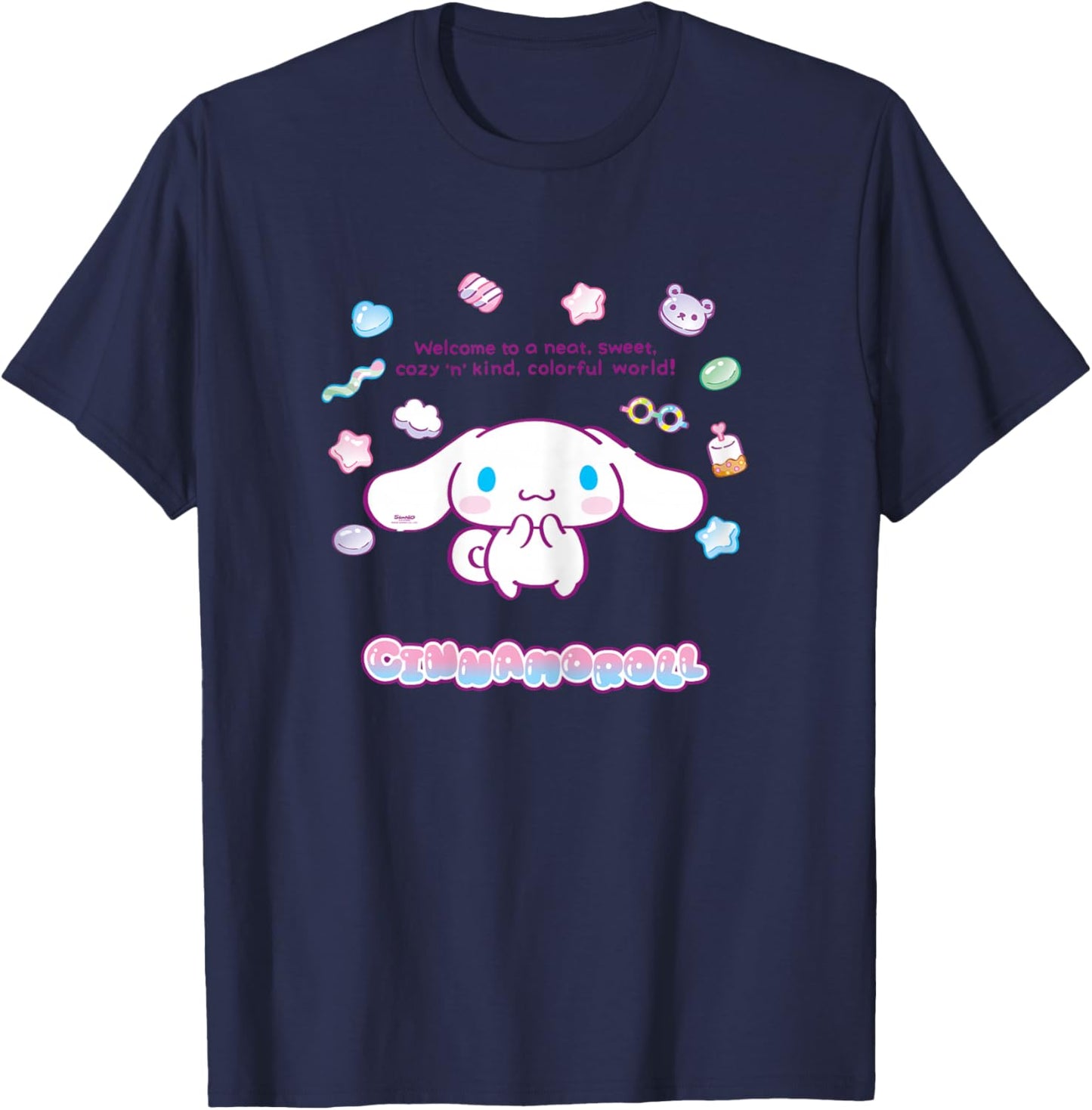 Hello Kitty - Willkommen in Einer süßen Welt, Cinnamoroll T-Shirt - T-Shirt | Navy