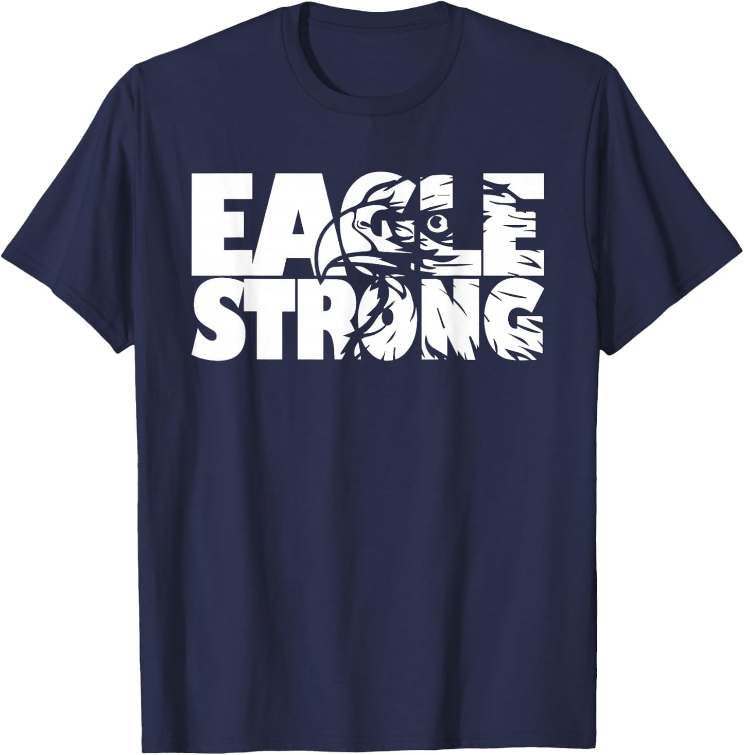 Eagles School Sports Fan Team Spirit T-Shirt - T-Shirt | Navy