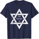 Am Yisrael Chai in Hebrew - Magen Star of David Israel IDF T-Shirt - T-Shirt | Navy