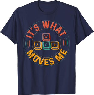 WASD PC Gamer Gifts Video Gaming Boys Men Vintage Gift Women T-Shirt - T-Shirt | Navy