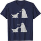 Boo Boop Ghost Pet Dog Halloween Cute Ghost Dog Lover Funny T-Shirt - T-Shirt | Navy