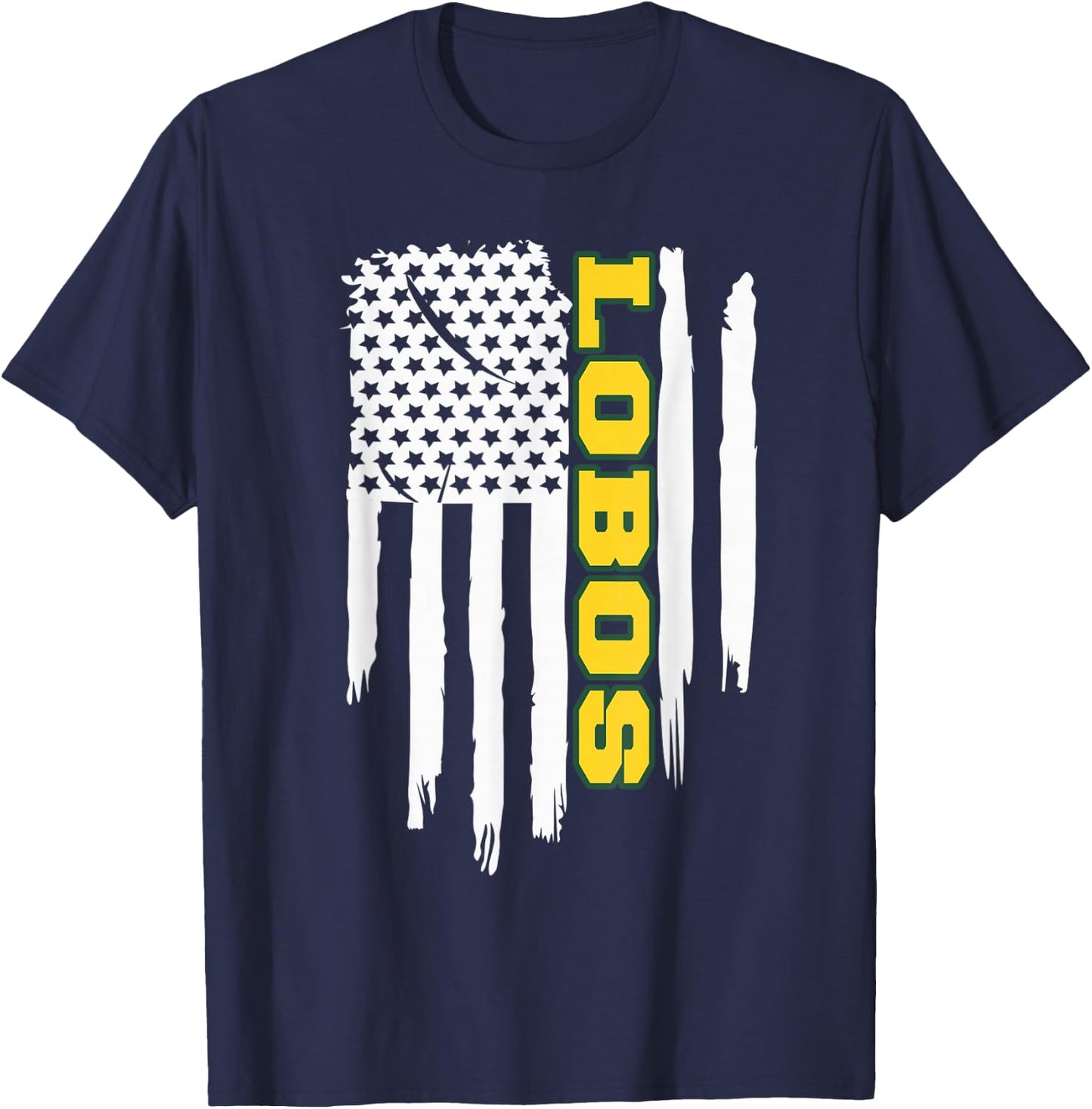 Longview Lobos American Flag T-Shirt - T-Shirt | Navy