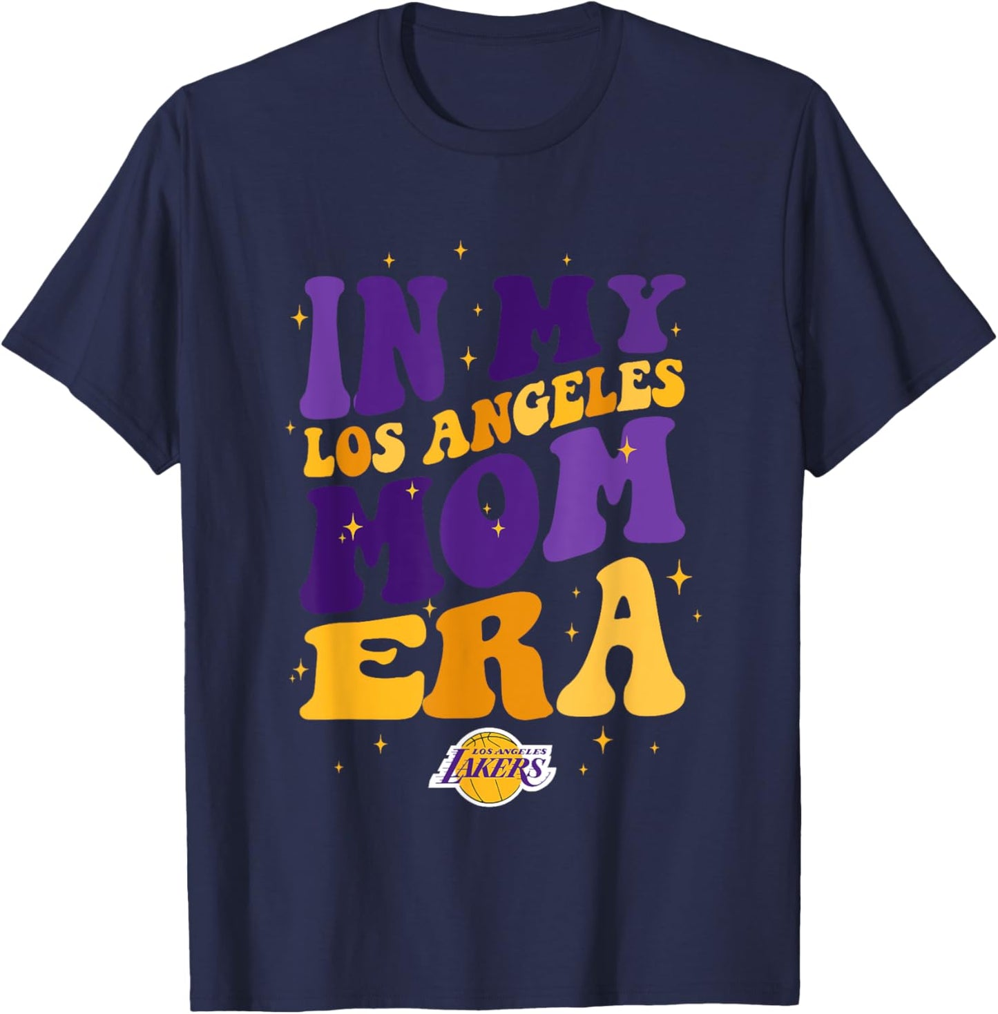 NBA Los Angeles Lakers In My Los Angeles Mom Era T-Shirt - T-Shirt | Navy