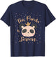 This Little Panda Is Seven Years Old 7th Girl Birthday Party T-Shirt - T-Shirt | Navy