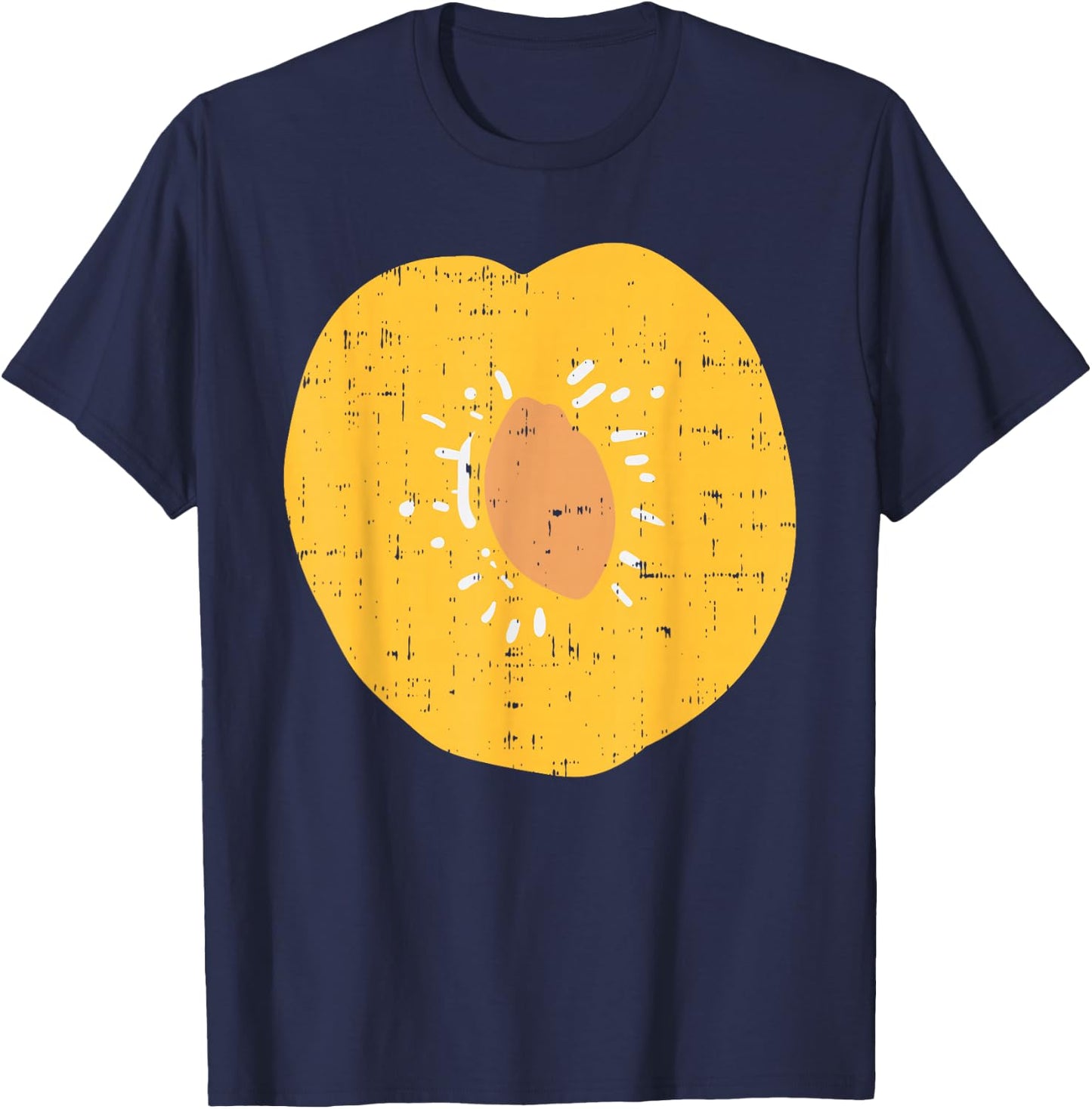 Plum Peach Funny Fruit Lazy DIY Easy Halloween Costume T-Shirt - T-Shirt | Navy