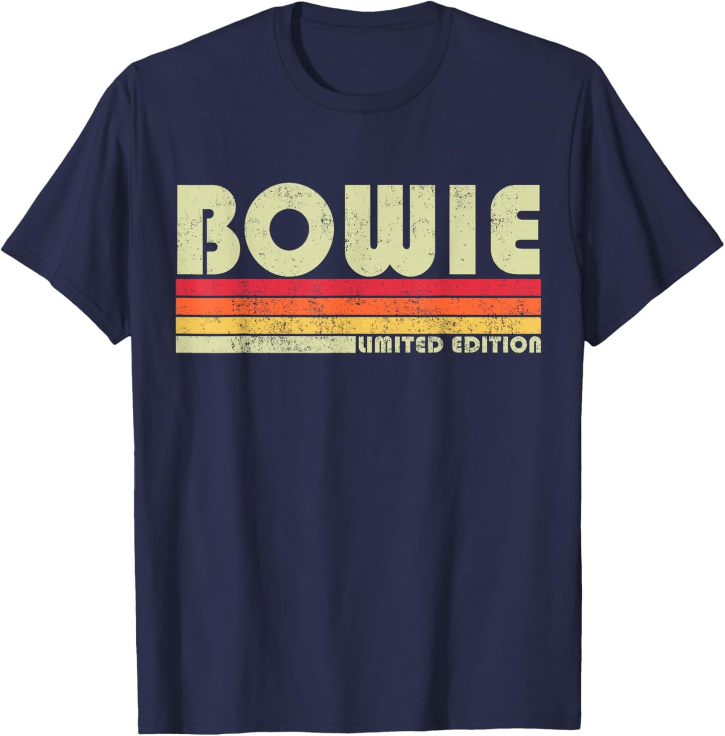 Vintage 1980s Graphic Style Bowie Maryland T-Shirt - T-Shirt | Navy