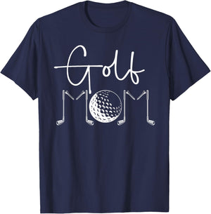 Golf Mom Of A Golf Player Mom Golfer Mama Proud Golf Mother T-Shirt - T-Shirt | Navy