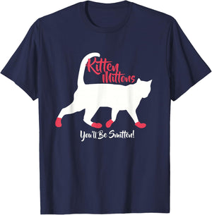 Kitten Mittons You'll Be Smitten T-Shirt - T-Shirt | Navy