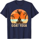 Goat Yoga - Farm Animal Farmer Farming Meditation Healing T-Shirt - T-Shirt | Navy