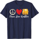 Peace Love Waffles T-Shirt - T-Shirt | Navy