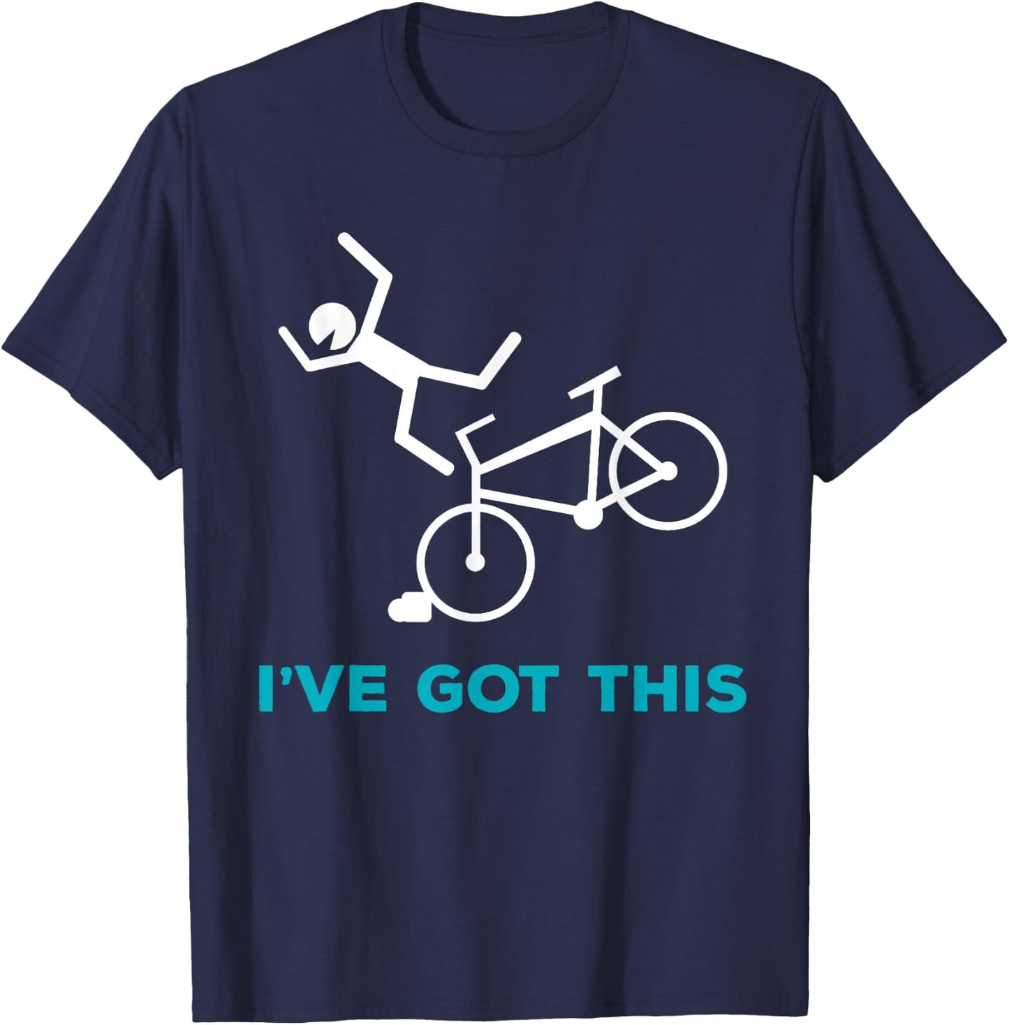 I Got This Funny Clumsy Bike Accident Injury get Well Gift T-Shirt - T-Shirt | Navy