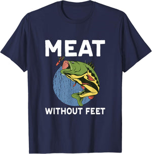 Meat Without Feet Fish T-Shirt - T-Shirt | Navy