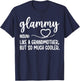 Glammy Definition Glammy Grandma Glammy Grandmother T-Shirt - T-Shirt | Navy