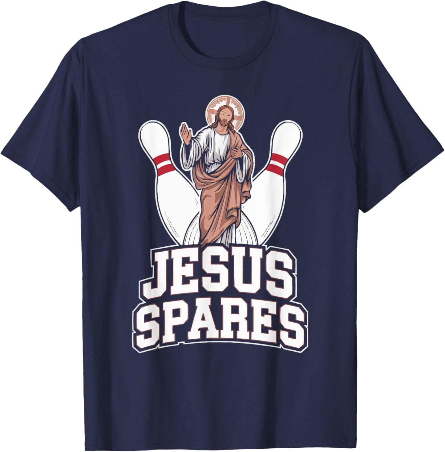 Funny Jesus Christ Religious Christian Believer Christianity T-Shirt - T-Shirt | Navy