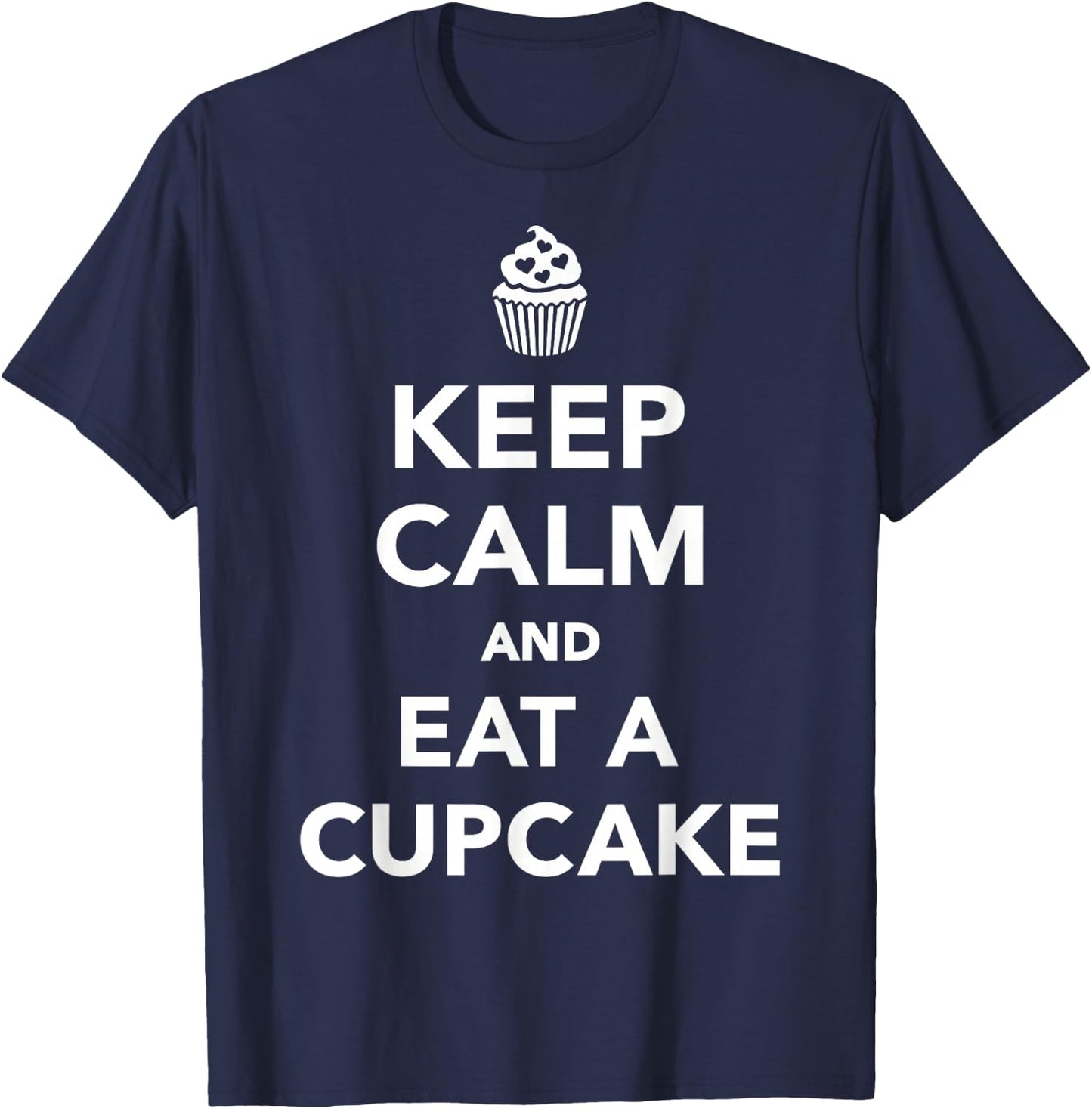 Keep calm cupcake T-Shirt - T-Shirt | Navy