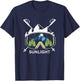 Sunlight Colorado Ski Goggles and Skies T-Shirt - T-Shirt | Navy