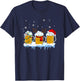 Beer Christmas Mug Santa Reinbeer Xmas lights pajamas T-Shirt - T-Shirt | Navy