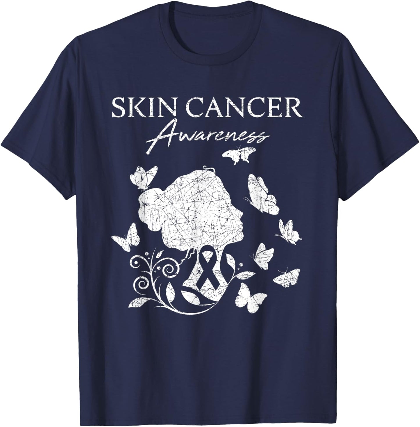 Skin Cancer Awareness T-Shirt - T-Shirt | Navy