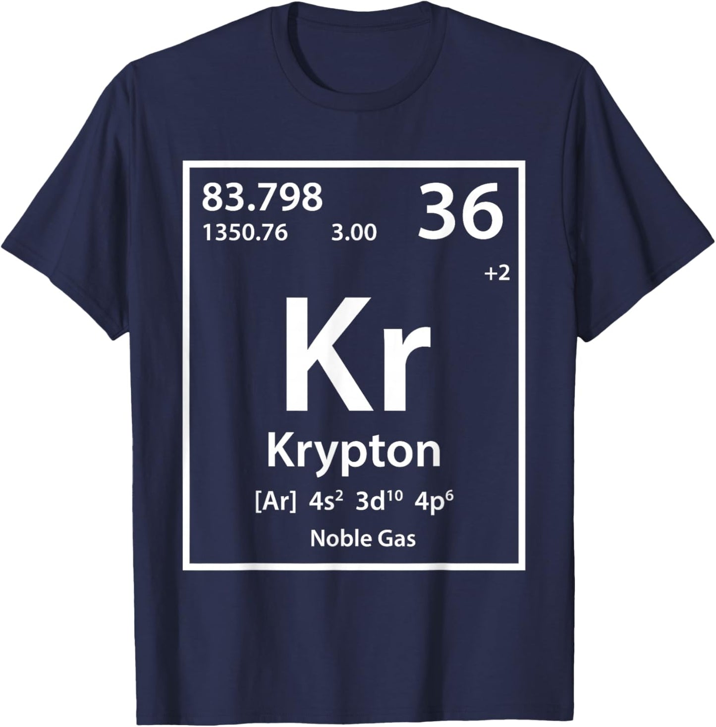 Krypton Element (white) T-Shirt - T-Shirt | Navy