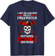Fireman I Have Two Daughters And I'm A Firefighter Firemen T-Shirt - T-Shirt | Navy
