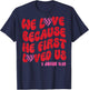 We Love Because He First Loved Us Bible Verse Jesus Faith T-Shirt - T-Shirt | Navy