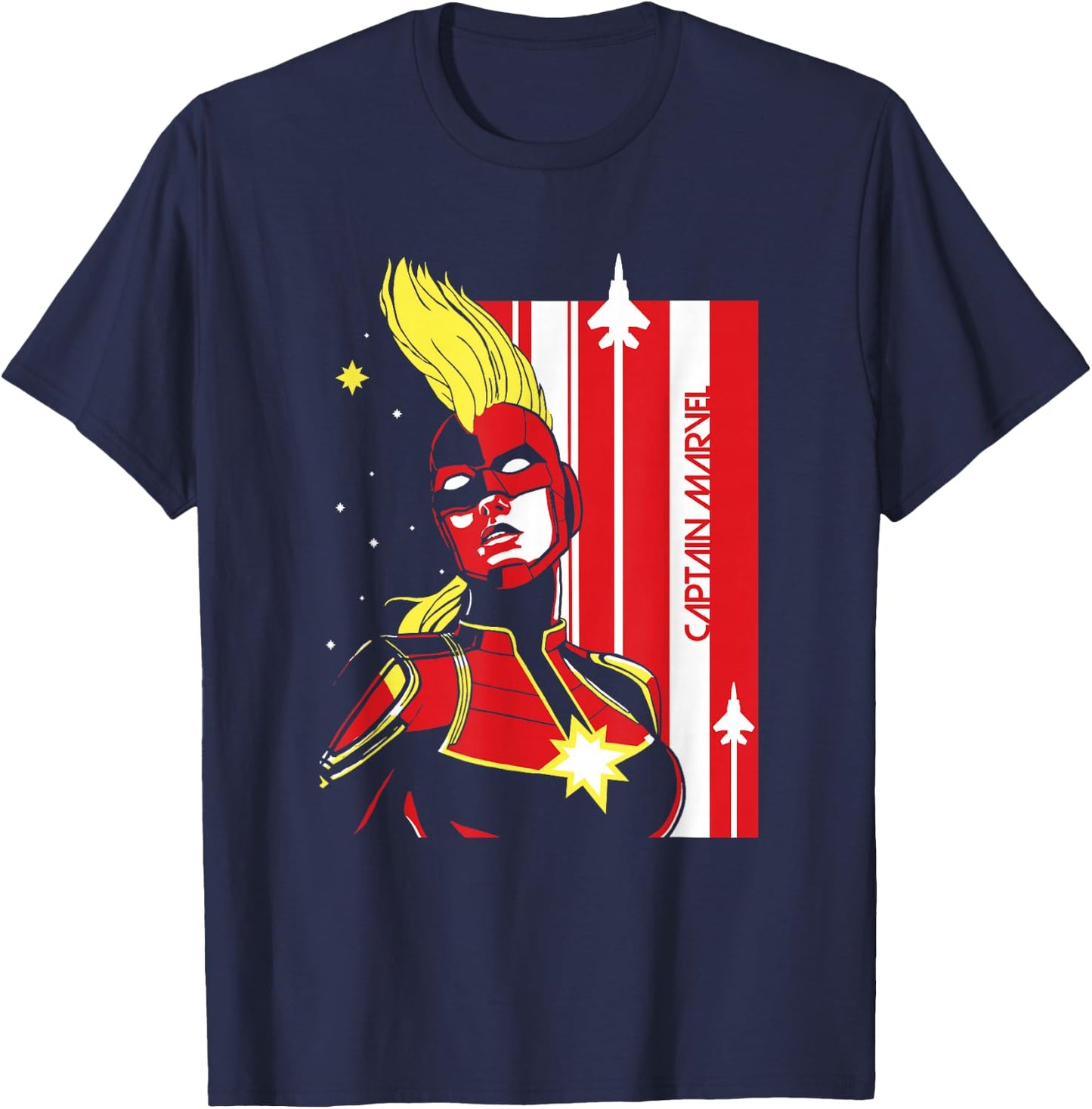 Marvel Captain Marvel Carol Danvers T-Shirt - T-Shirt | Navy