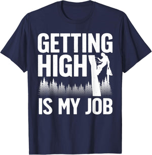Cute Lumberjack Women Logger Wood Logging Arborist T-Shirt - T-Shirt | Navy