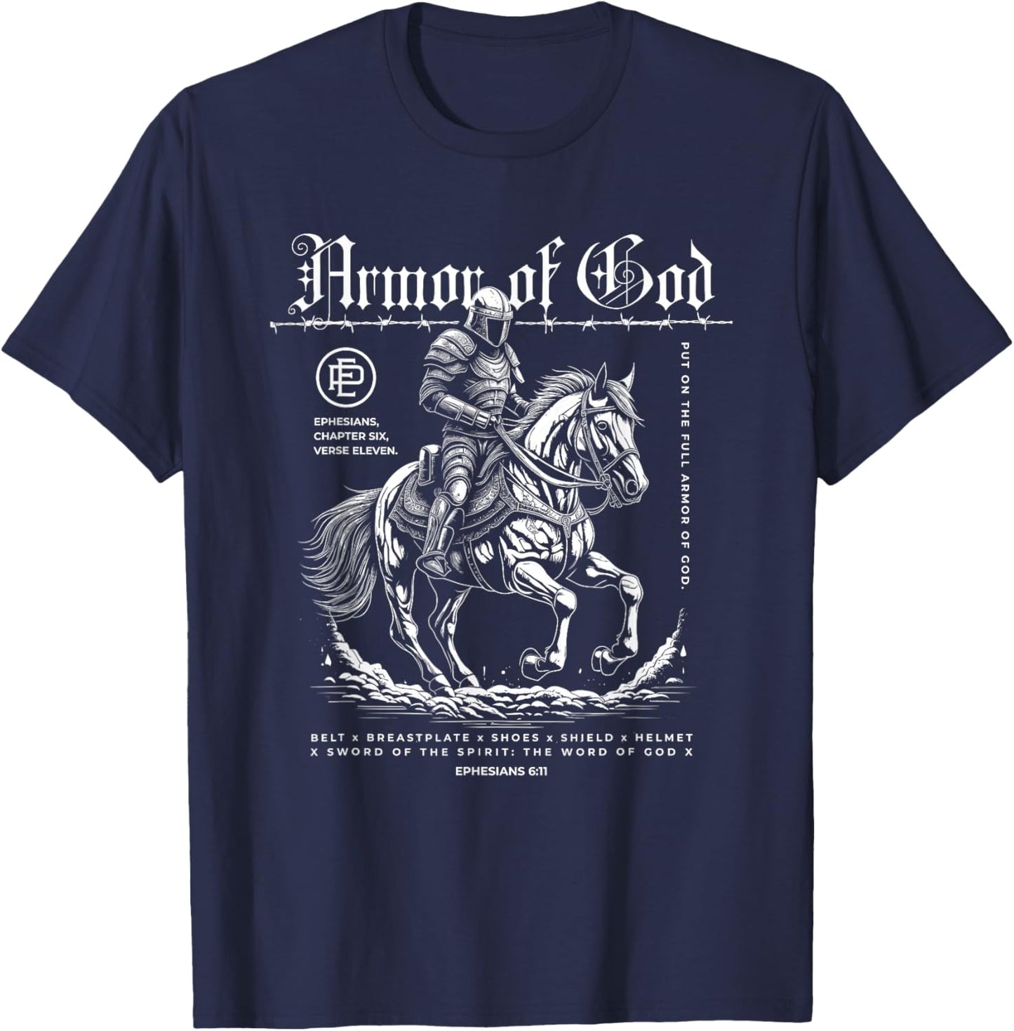 Armor of God T-Shirt - T-Shirt | Navy