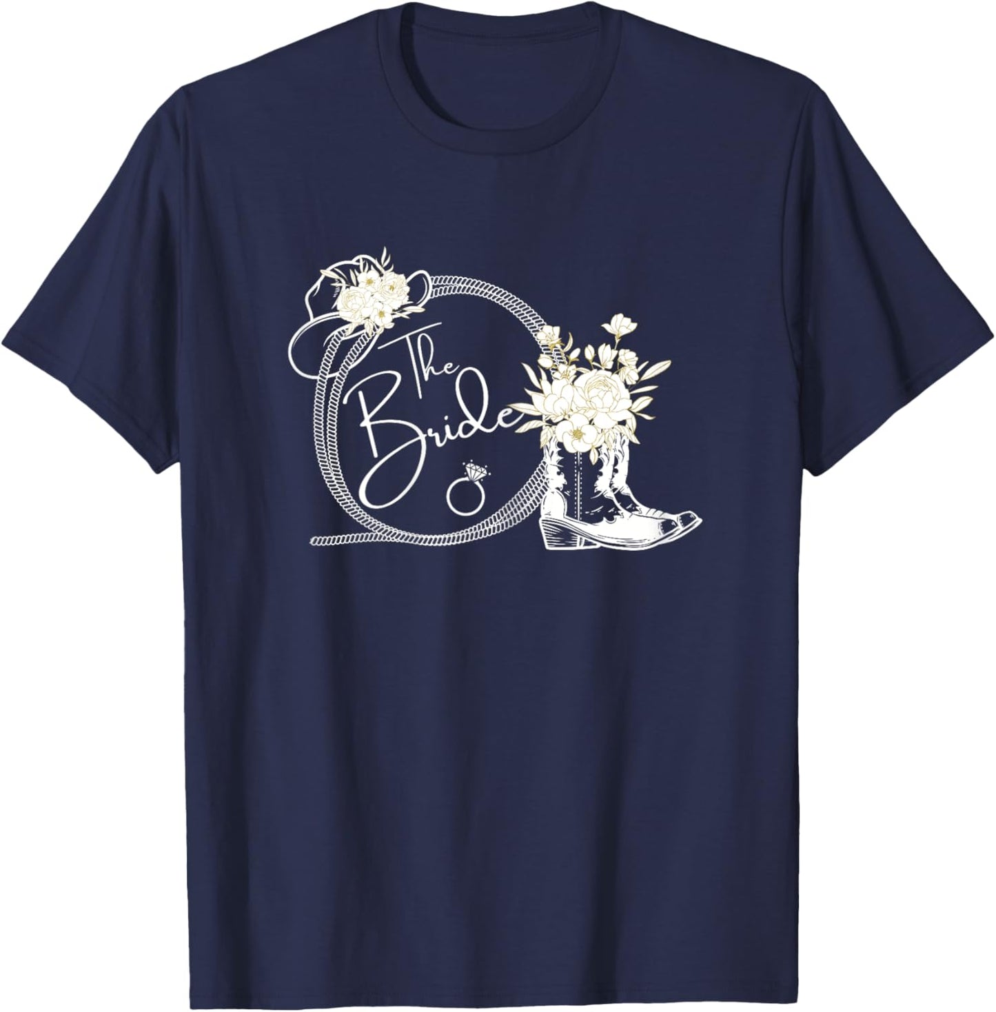 The Bride Tribe Bachelorette Nashville Country Coastal T-Shirt - T-Shirt | Navy
