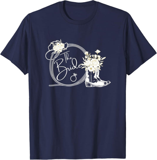 The Bride Tribe Bachelorette Nashville Country Coastal T-Shirt - T-Shirt | Navy