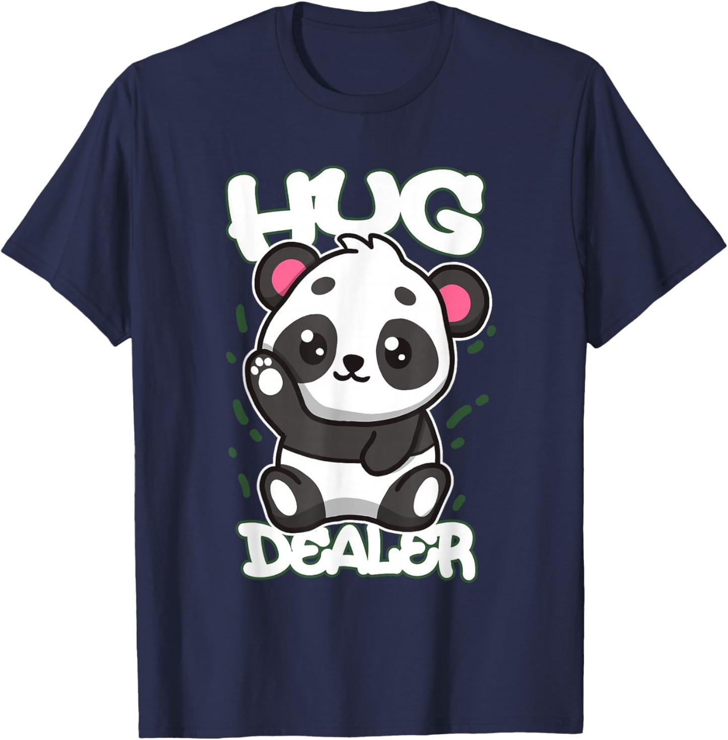 Hug Dealer Cute Panda Free Hugs Cuddly Panda T-Shirt - T-Shirt | Navy