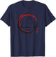 AA Logo Symbol Serenity Recovery Sober Gift T-Shirt - T-Shirt | Navy